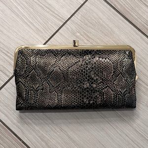 HOBO CLUTCH WALLET SNAKESKIN